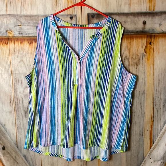 Riders by Lee Tops - Lee Riders Striped Loose Fit Tank Top